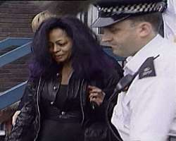 Ross was arrested at Londons Heathrow Airport for allegedly striking a security officer which she claimed touched her objectionable in the name of che